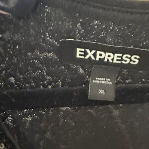 Express Black Sequin Dress